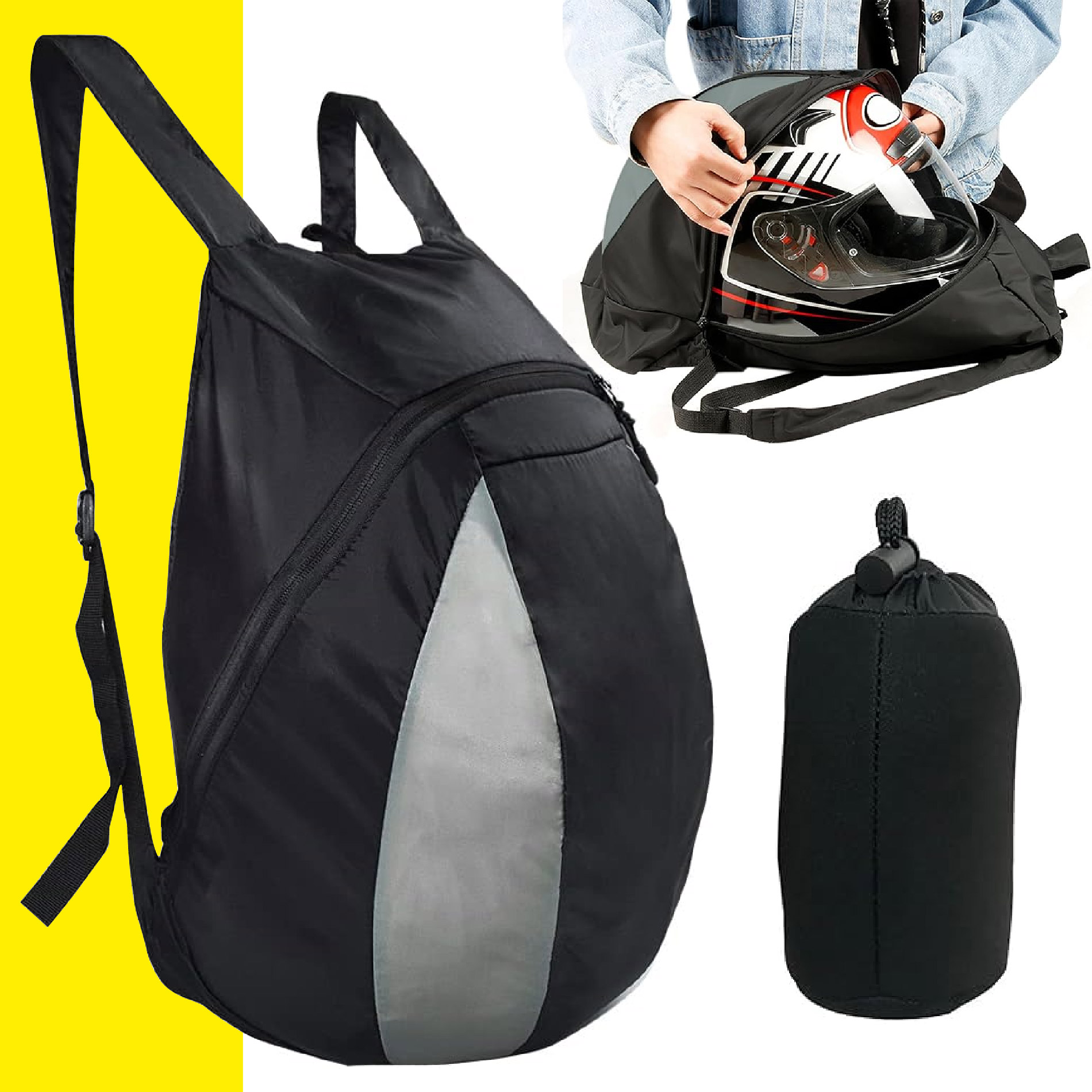 Miniatura 4 de Bolso Mochila Casco De Moto Impermeable